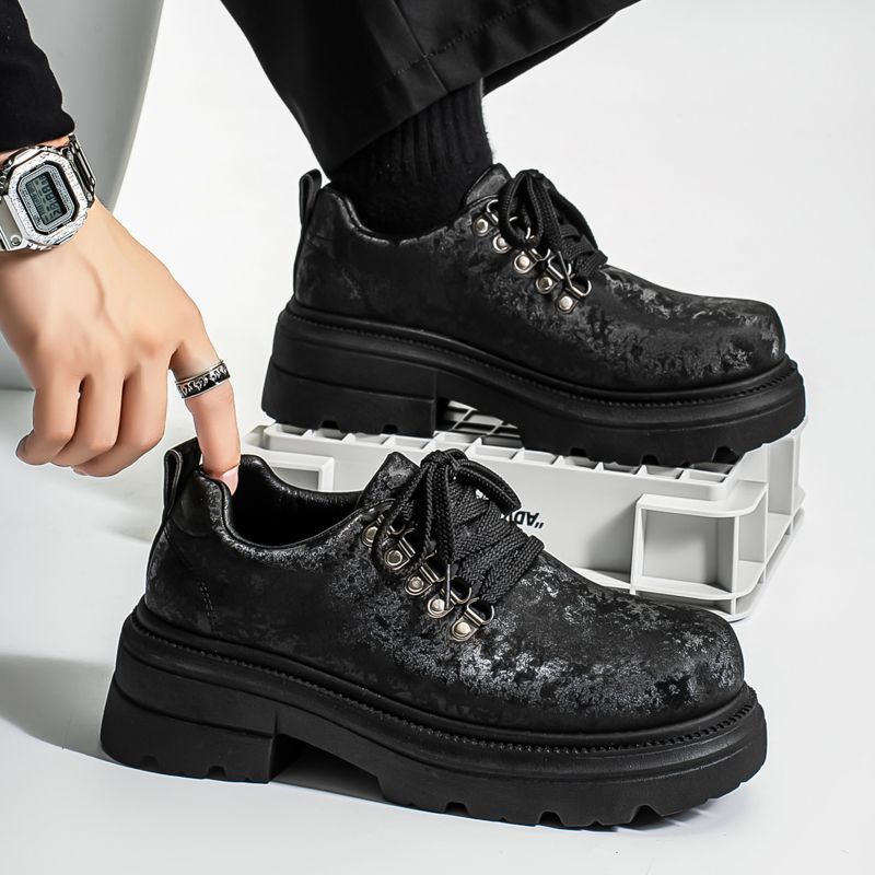 Men'S Shoes Increase Height - Winter Men Retro British Style Casual