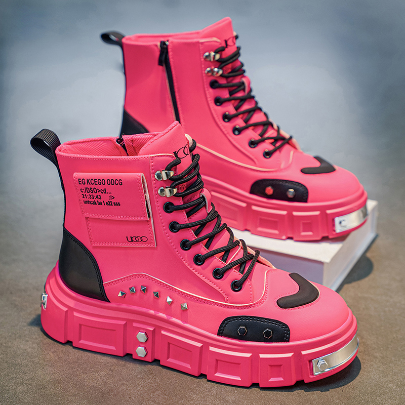 Men'S Shoes Increase Height - Comfortable and Breathable Men's High-Top Boots,