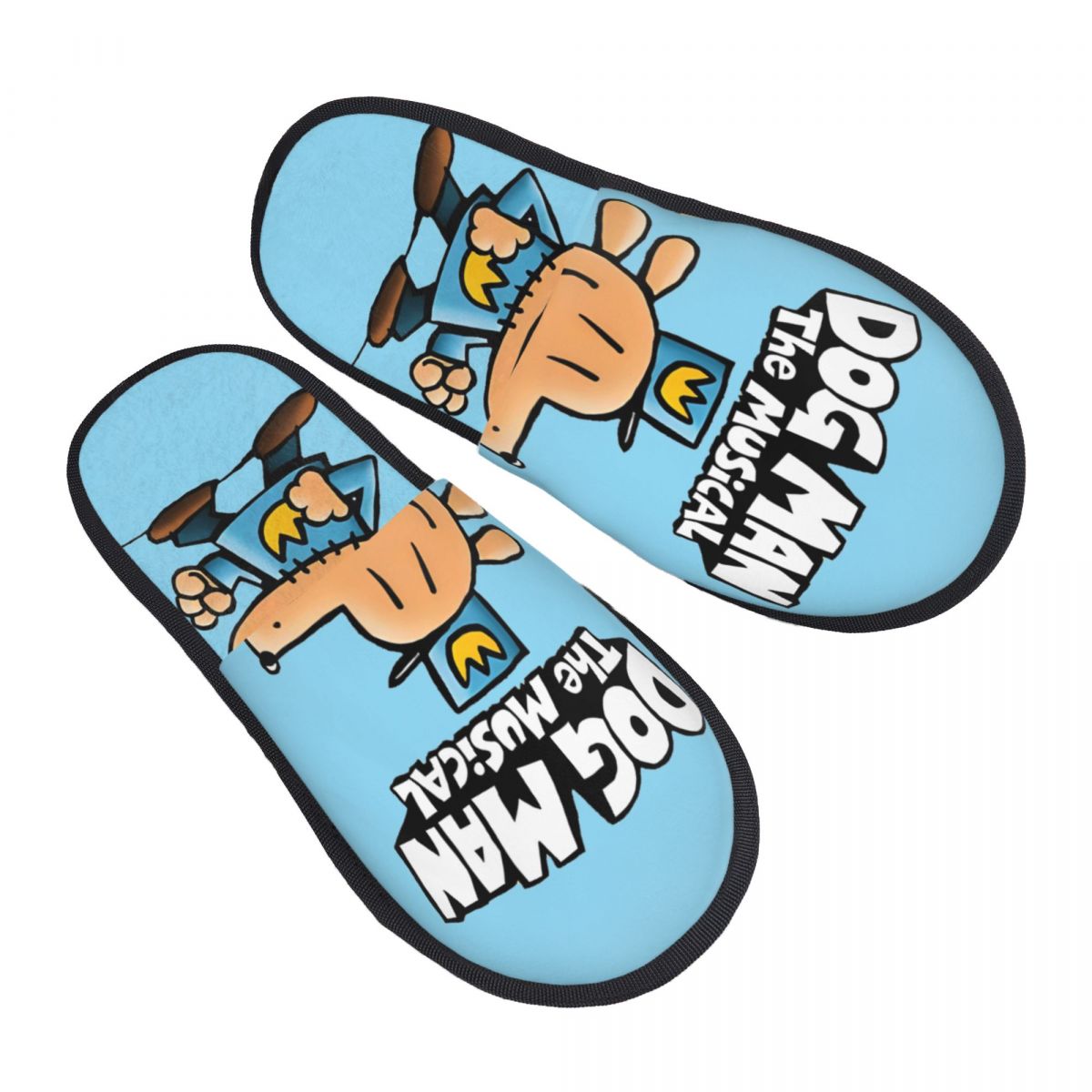 Men'S Shoes With Memory Foam - Custom Animation Dog Man House Slippers