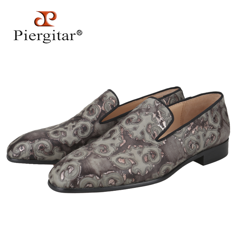 Men Shoes Red Bottom - Piergitar Wholesale Customized Bronze Vintage Embossed