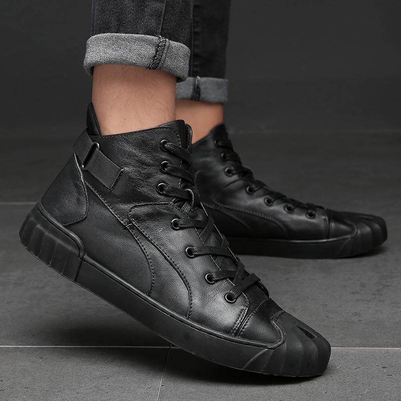 Men'S Shoes Business Casual - Genuine Leather Casual Short Boots Business