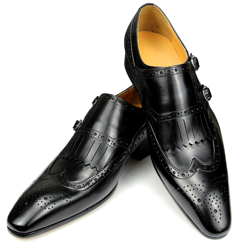 Successful  Men's Leather Shoe - Monk Strap Shoe recension och pris