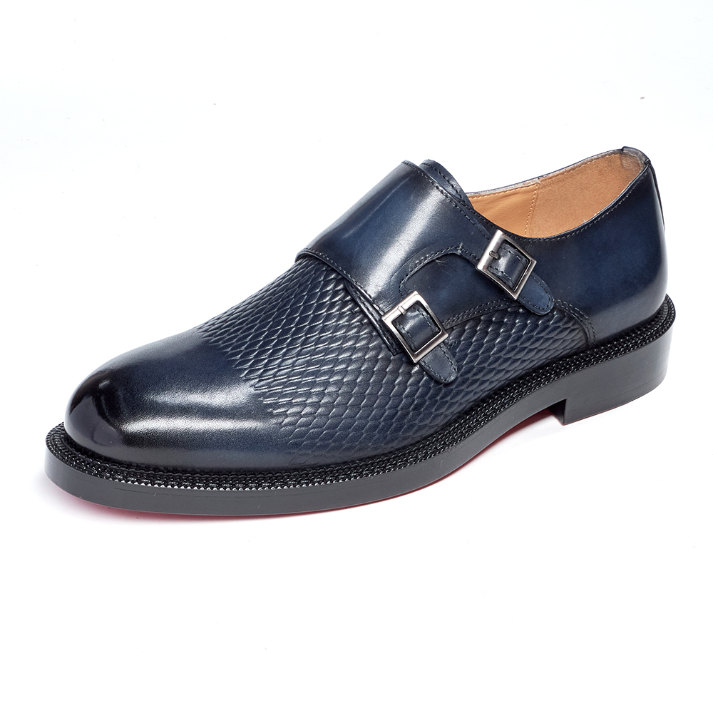 Luxury Genuine Leather Men's W - Monk Strap Shoe recension och pris