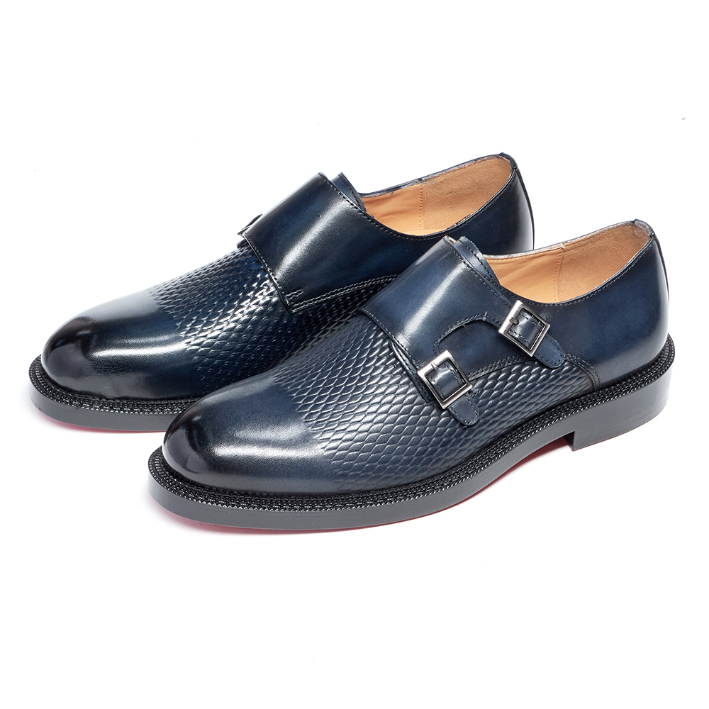 Luxury Genuine Leather Men's W - Monk Strap Shoe recension och pris