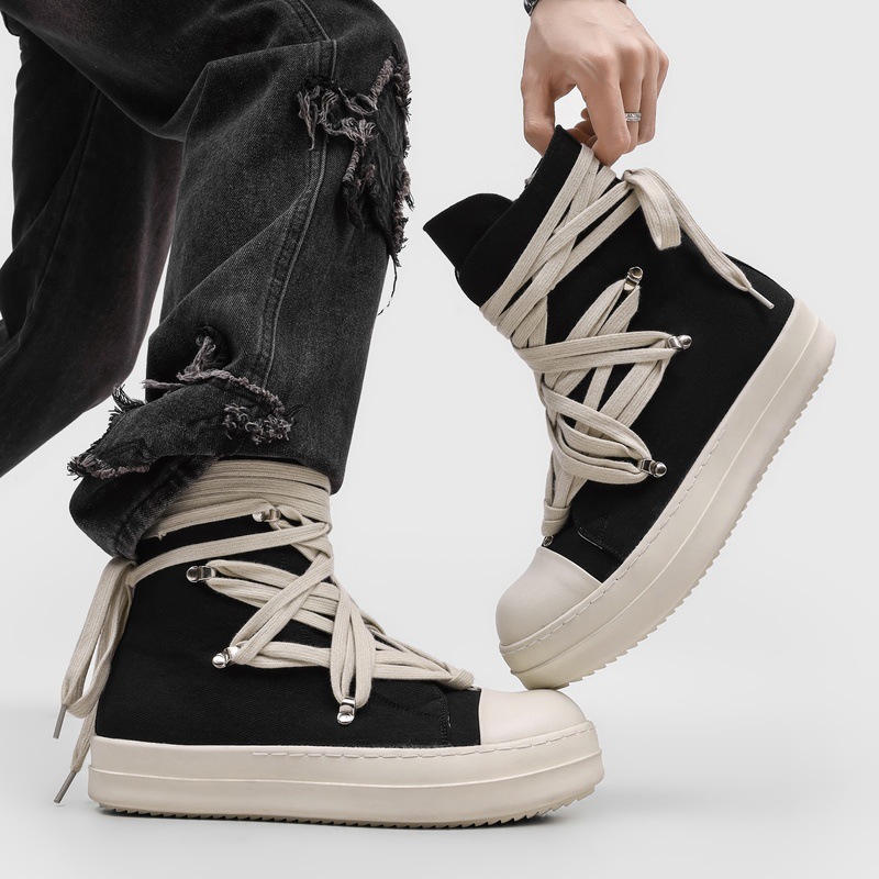 High Quality Men's High Top Ca - Canvas Sneaker High recension och pris