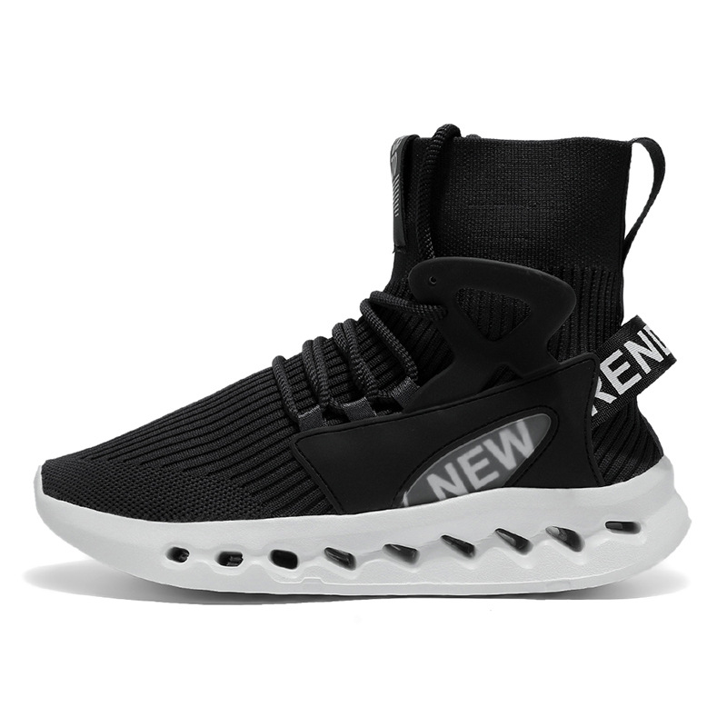 Trendy Men High Top Sock Shoes - Canvas Sneaker High recension och pris