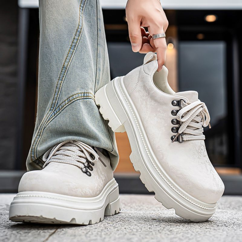 Winter Men Retro British Style - Men'S Shoes Increase Height recension och pris