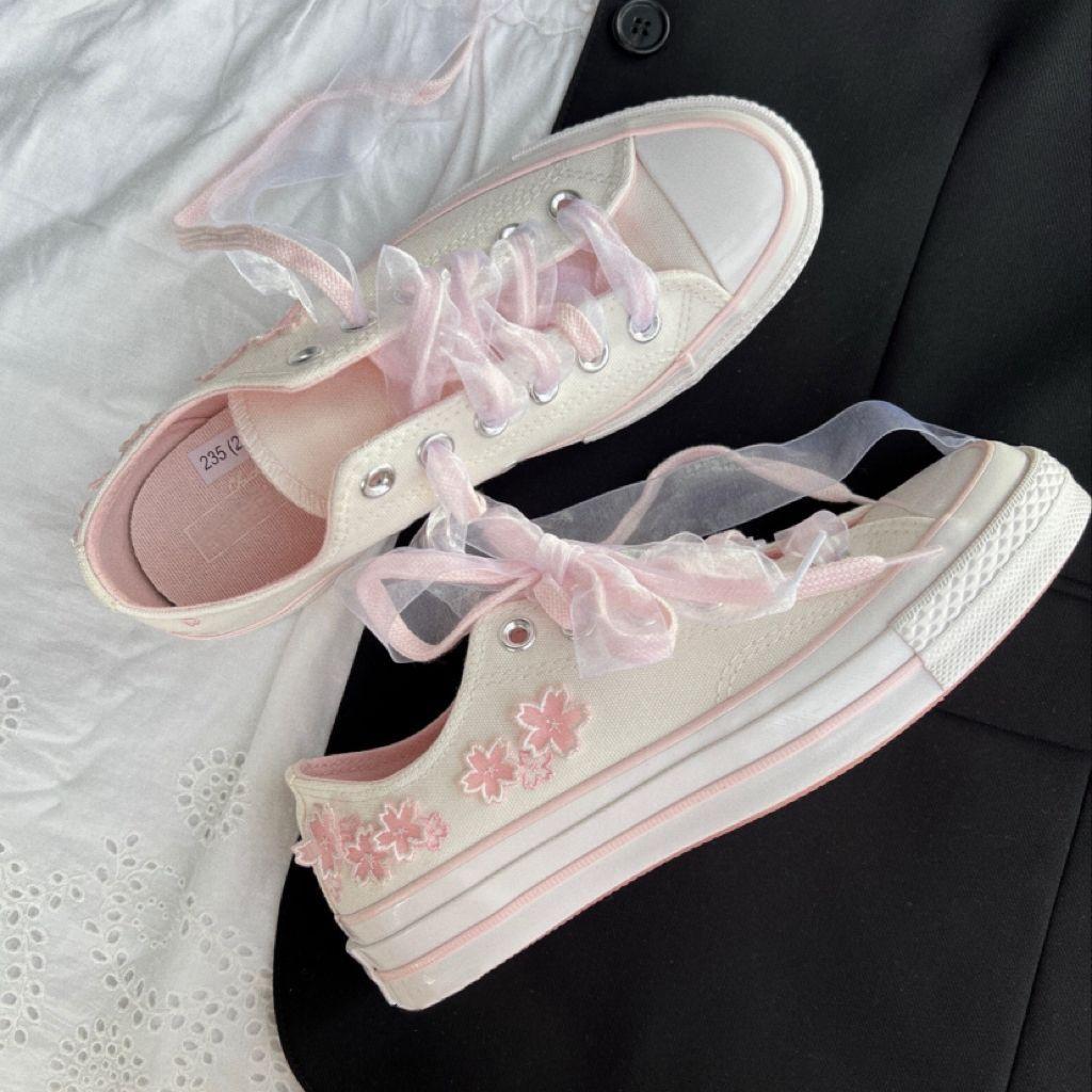 Womens Embroidery Canvas Sneak - Canvas Sneaker High recension och pris
