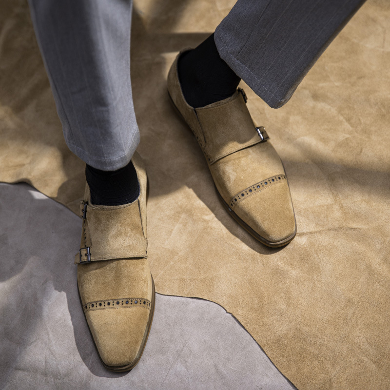 Vintage Design Men Dress Shoes - Monk Strap Shoe recension och pris