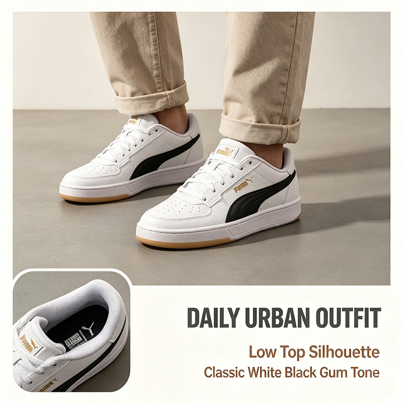 PUMA Men White Black Low Top S - Men'S Shoes Puma Sneakers recension och pris