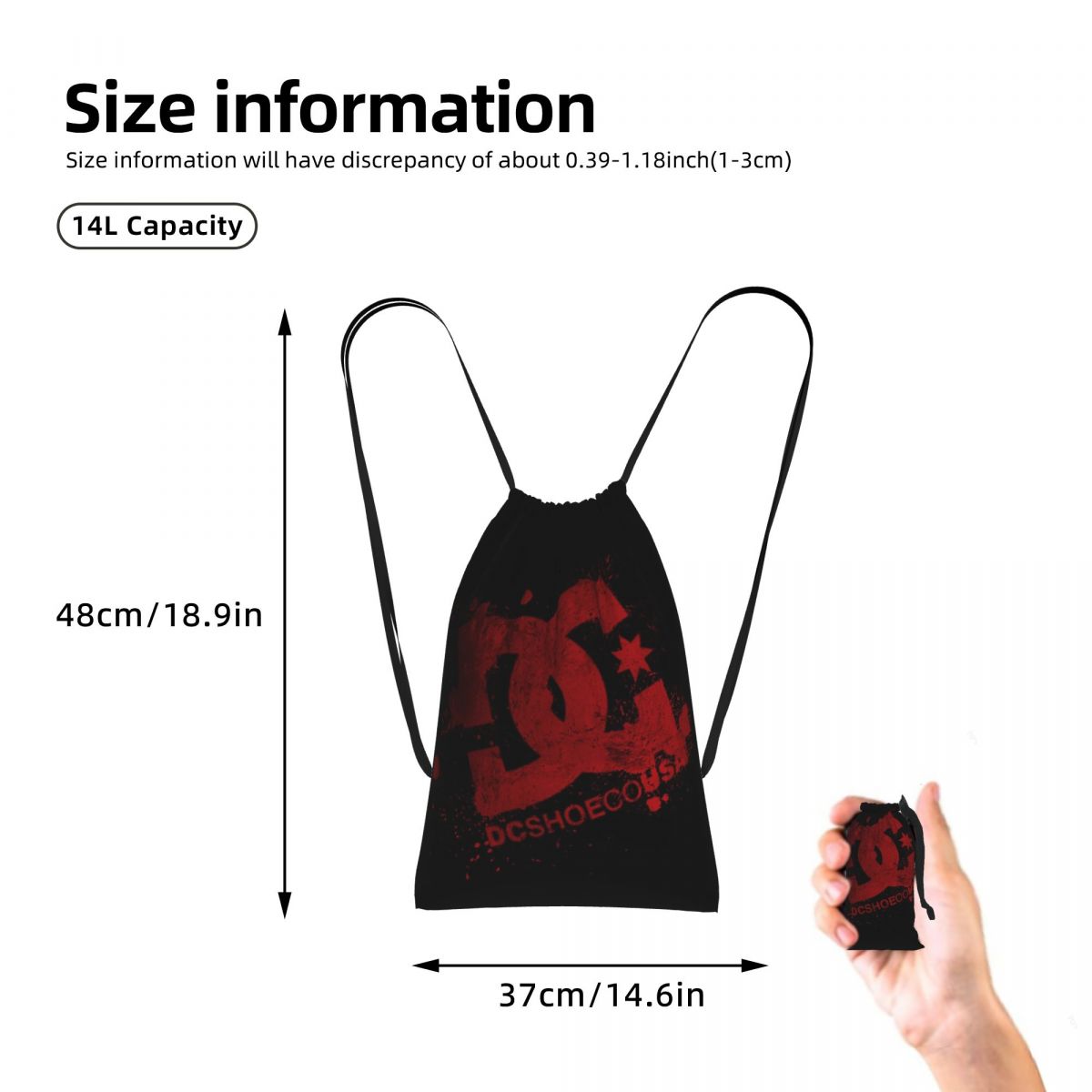 DC Shoe Co Drawstring Backpack - Men'S Shoes Dc recension och pris