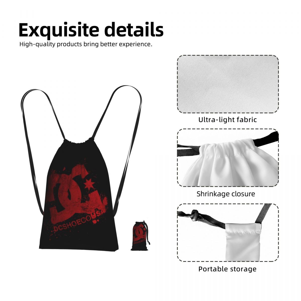DC Shoe Co Drawstring Backpack - Men'S Shoes Dc recension och pris