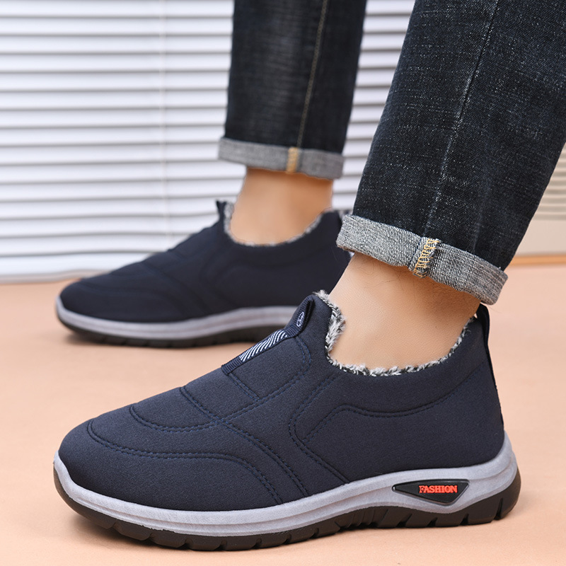 Thickened Fleece Winter Cotton - Men'S Shoes With Toes recension och pris
