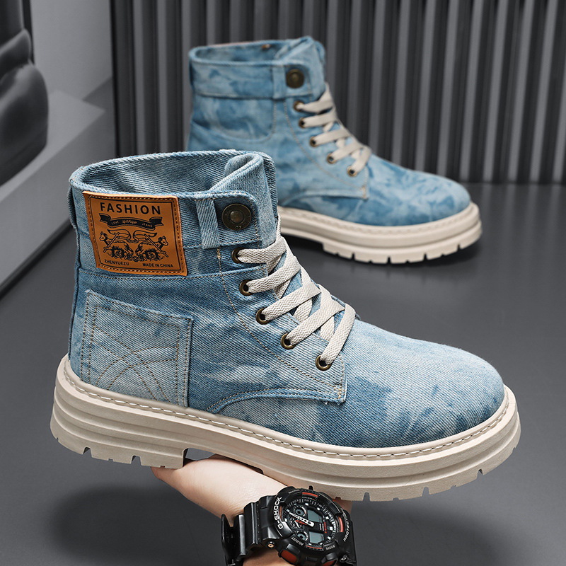 Spring High Top Mens Shoes 202 - Canvas Sneaker High recension och pris