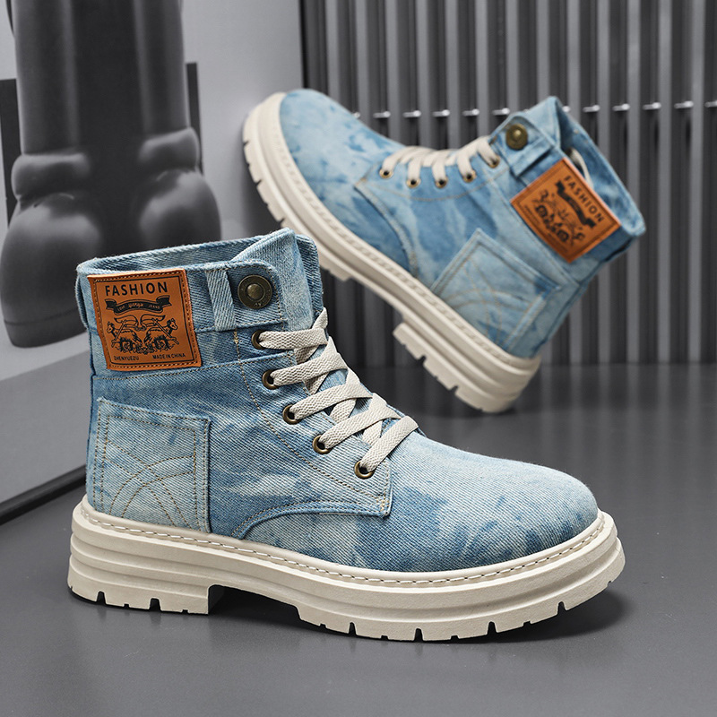 Spring High Top Mens Shoes 202 - Canvas Sneaker High recension och pris