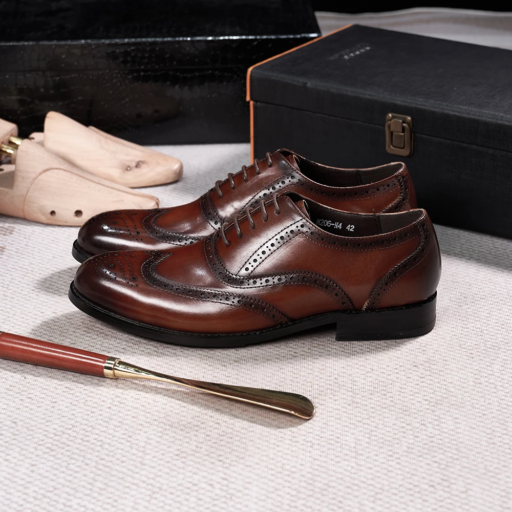 Brogue Style Men's Oxfords Gen - Monk Strap Shoe recension och pris