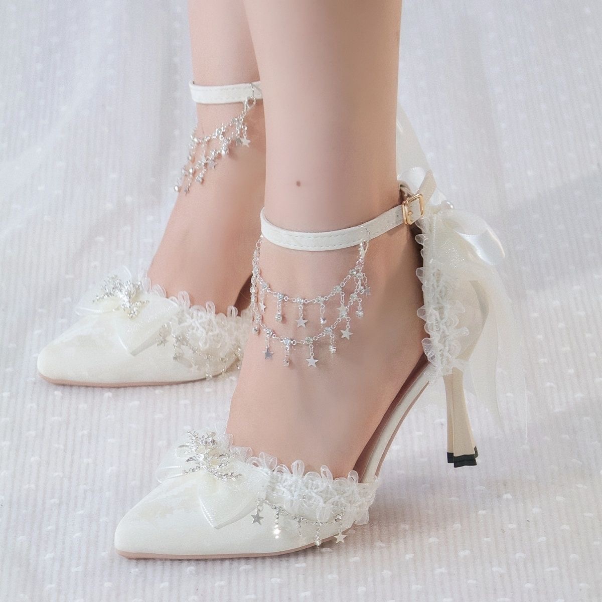 Lolita Female Shoes Heels Whit - Men Shoes H&M recension och pris