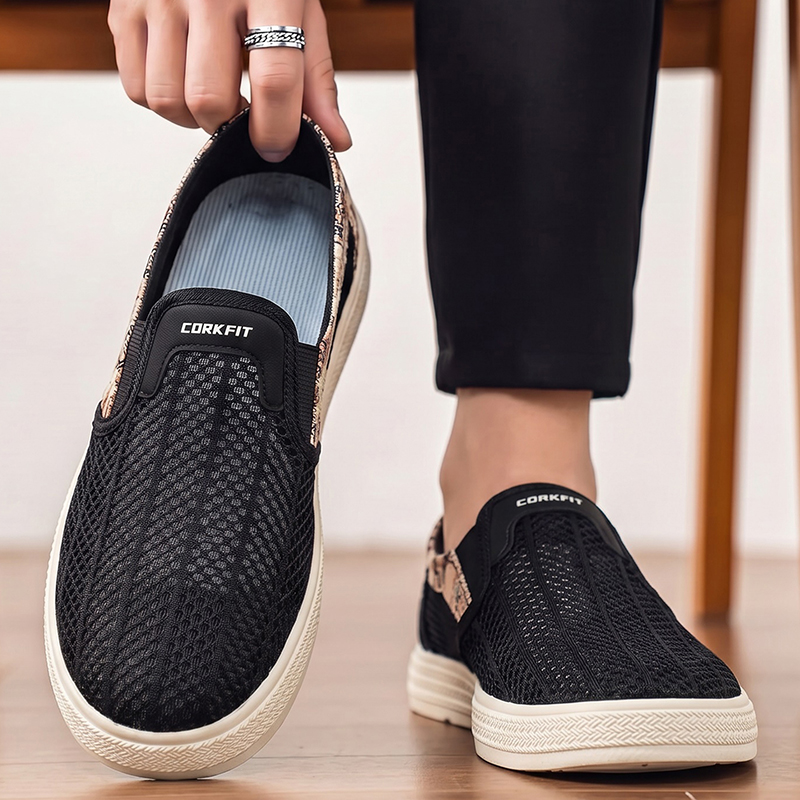 Summer men's perforated mesh s - Men'S Shoes With Toes recension och pris