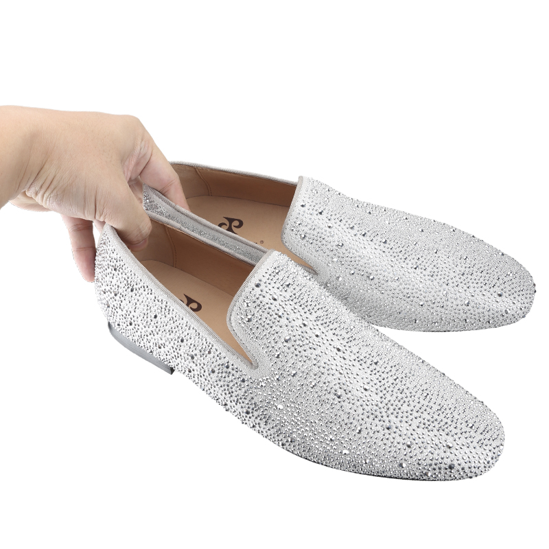 Piergitar Sliver Genuine Leath - Men Shoes Red Bottom recension och pris