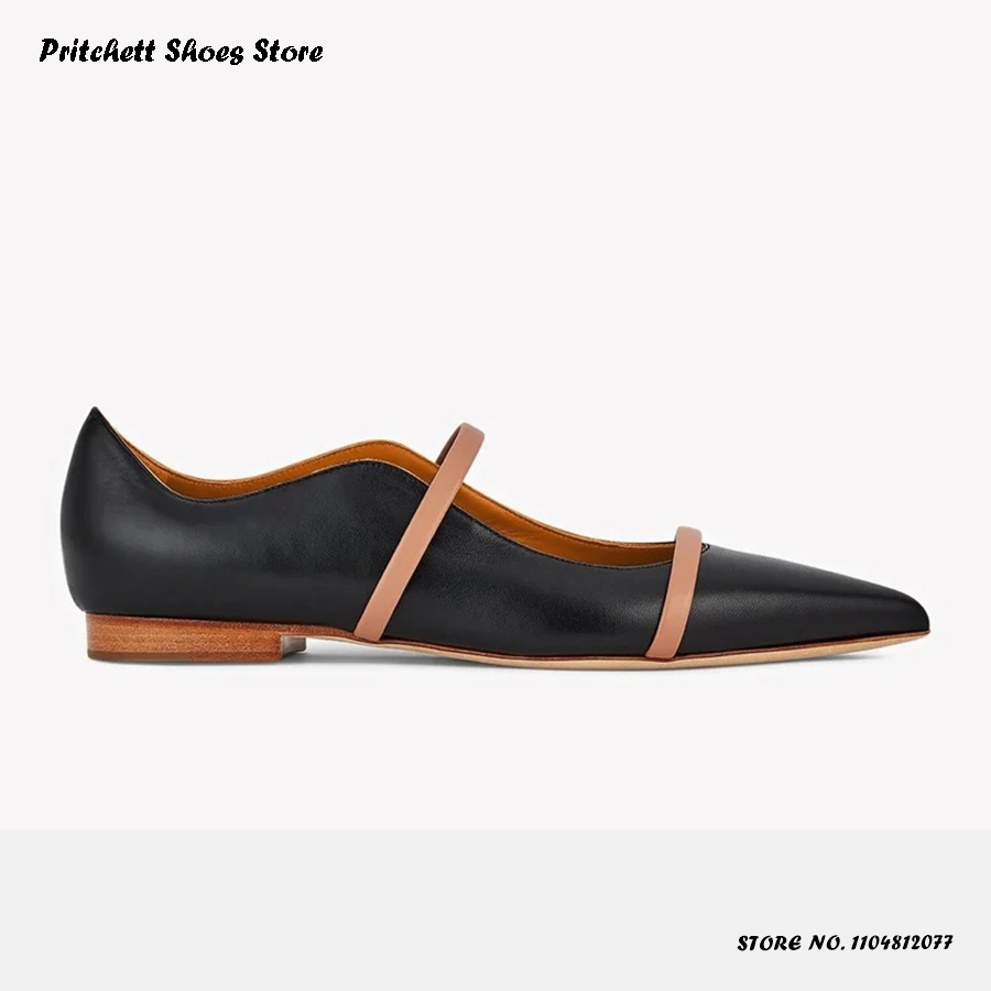 Women's Dual-straps Leather Ba - Men'S Shoes With Toes recension och pris