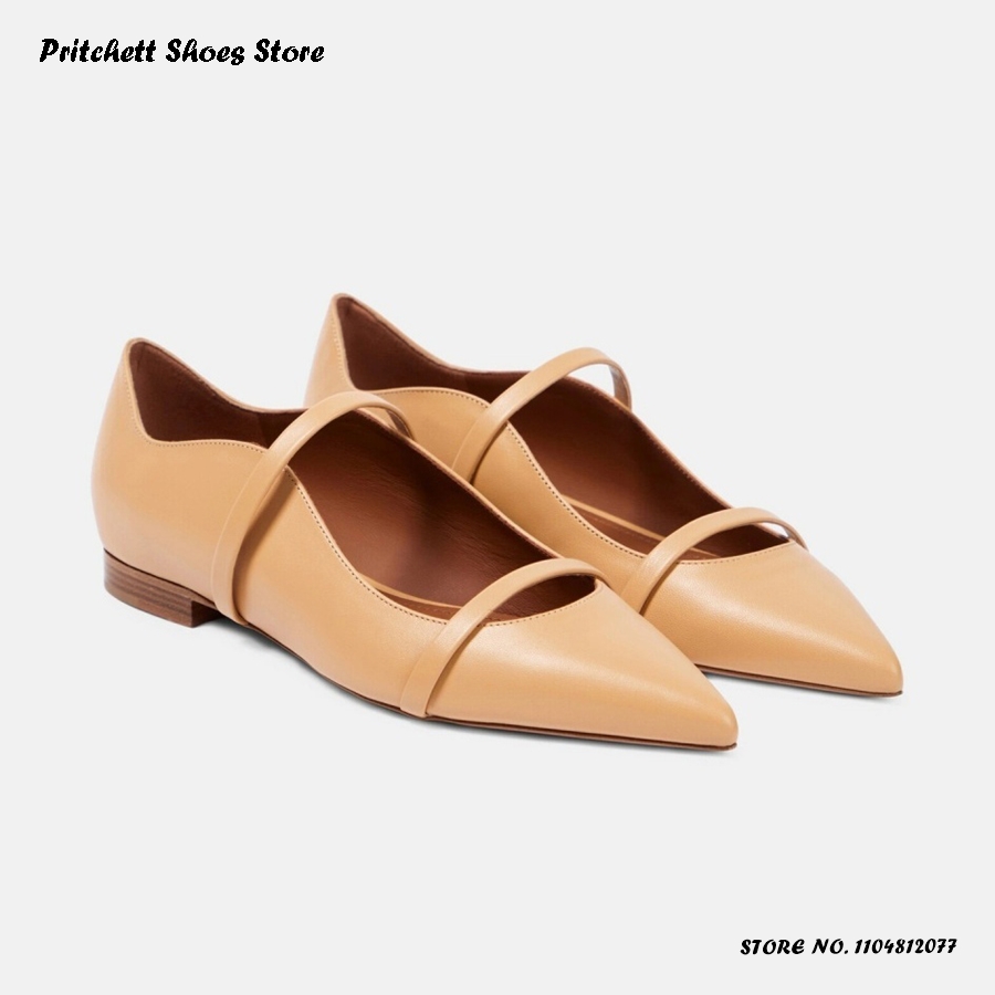 Women's Dual-straps Leather Ba - Men'S Shoes With Toes recension och pris