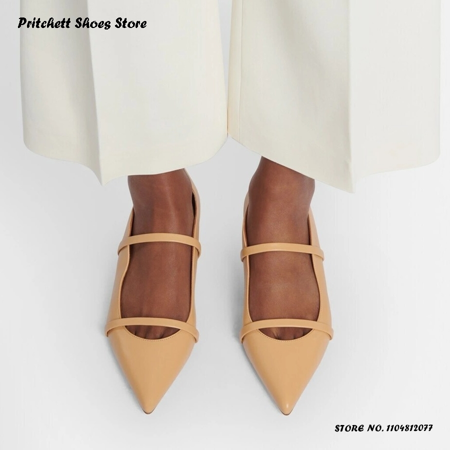 Women's Dual-straps Leather Ba - Men'S Shoes With Toes recension och pris