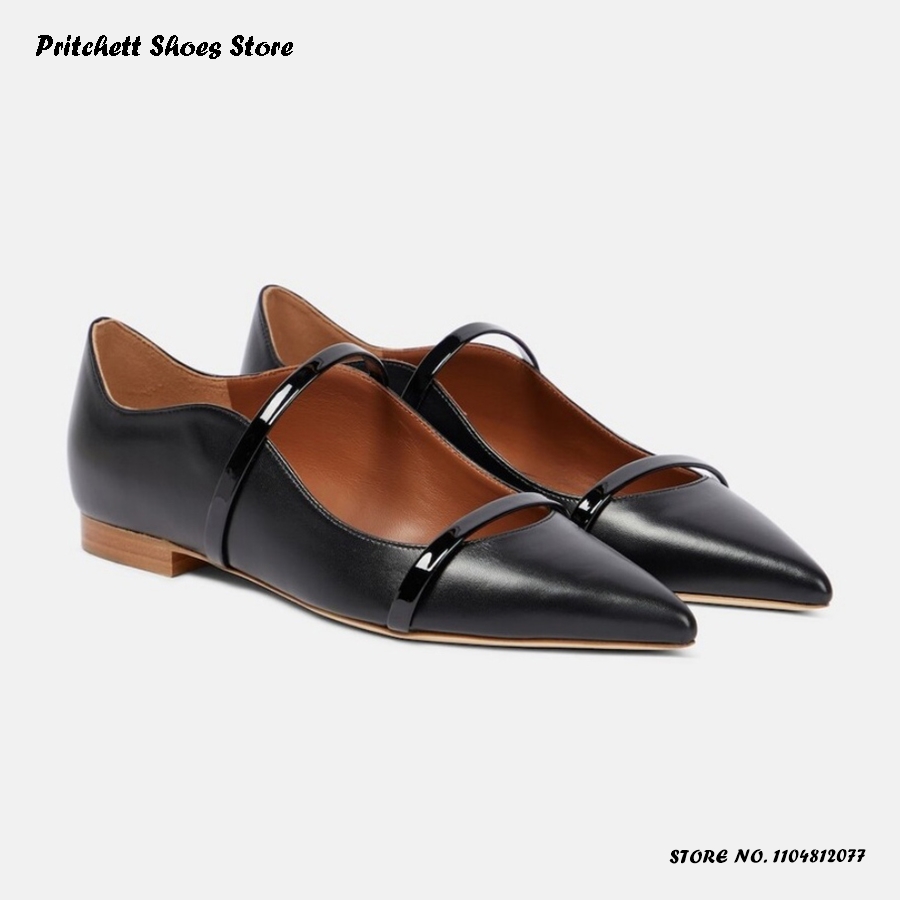 Women's Dual-straps Leather Ba - Men'S Shoes With Toes recension och pris