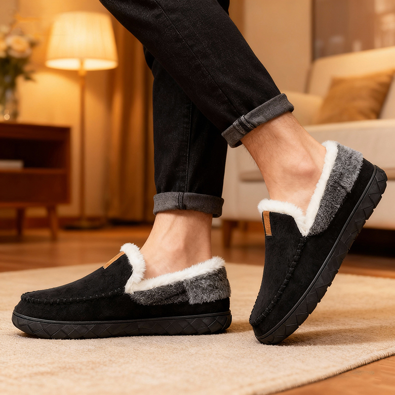 Men's Slippers Home Sewing Plu - Men'S Shoes With Memory Foam recension och pris