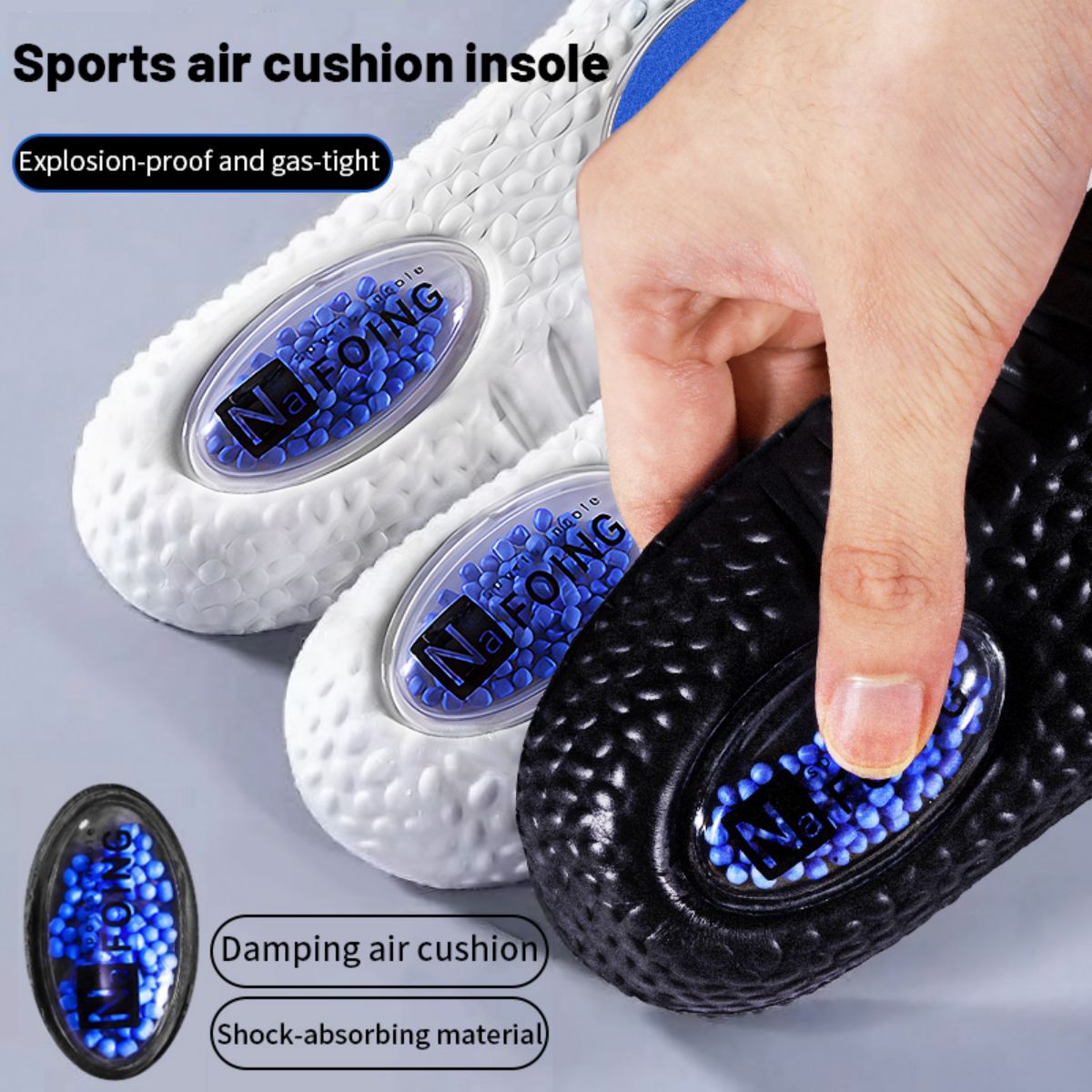 1Pair Upgrade Sports Shock Abs - Men'S Shoes With Memory Foam recension och pris