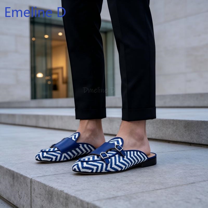 Woven Textile Backless Loafer  - Shoes Heels Men recension och pris