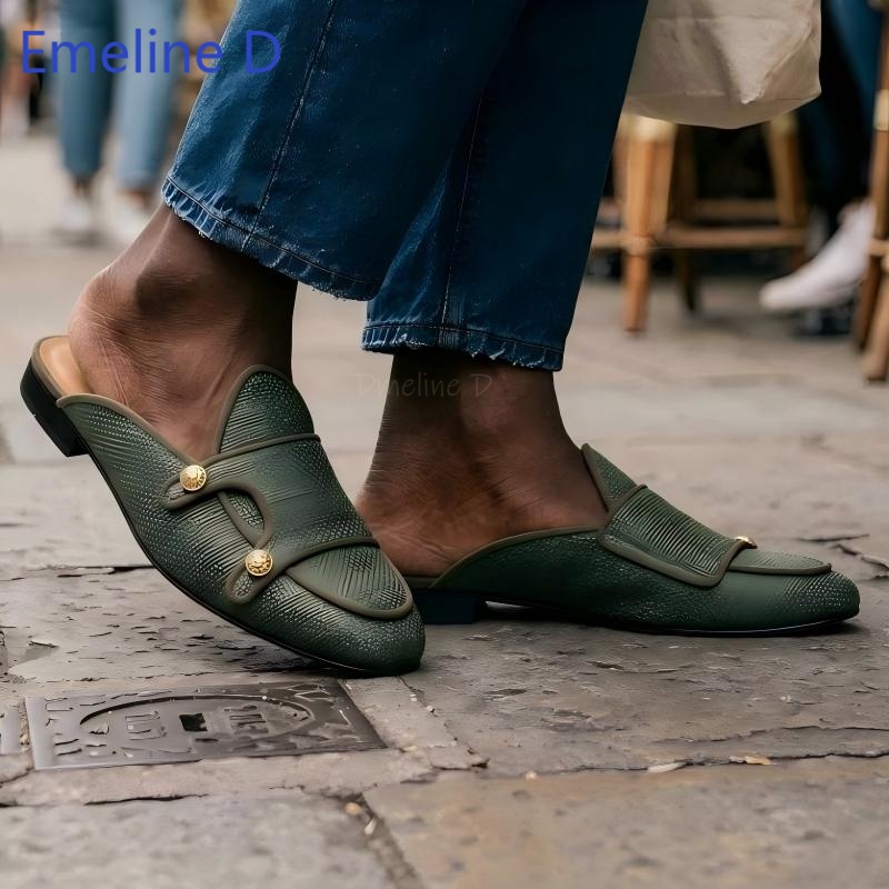 Woven Textile Backless Loafer  - Shoes Heels Men recension och pris