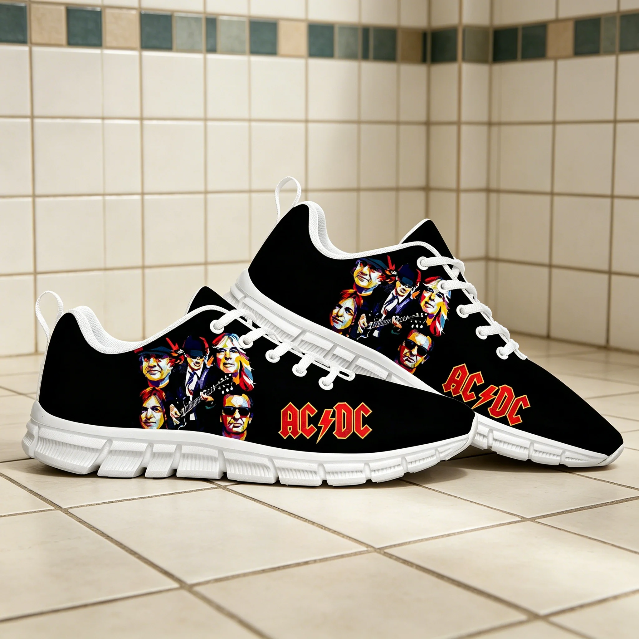 AC/DC Rock Band Retro Print Cu - Men'S Shoes Dc recension och pris