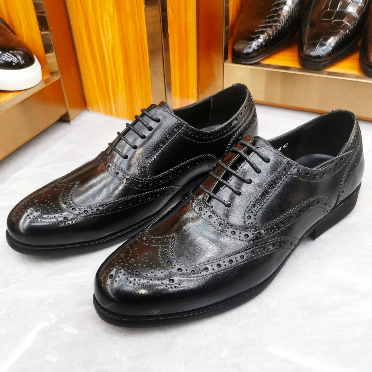 Luxury Men's Dress Shoes Genui - Monk Strap Shoe recension och pris