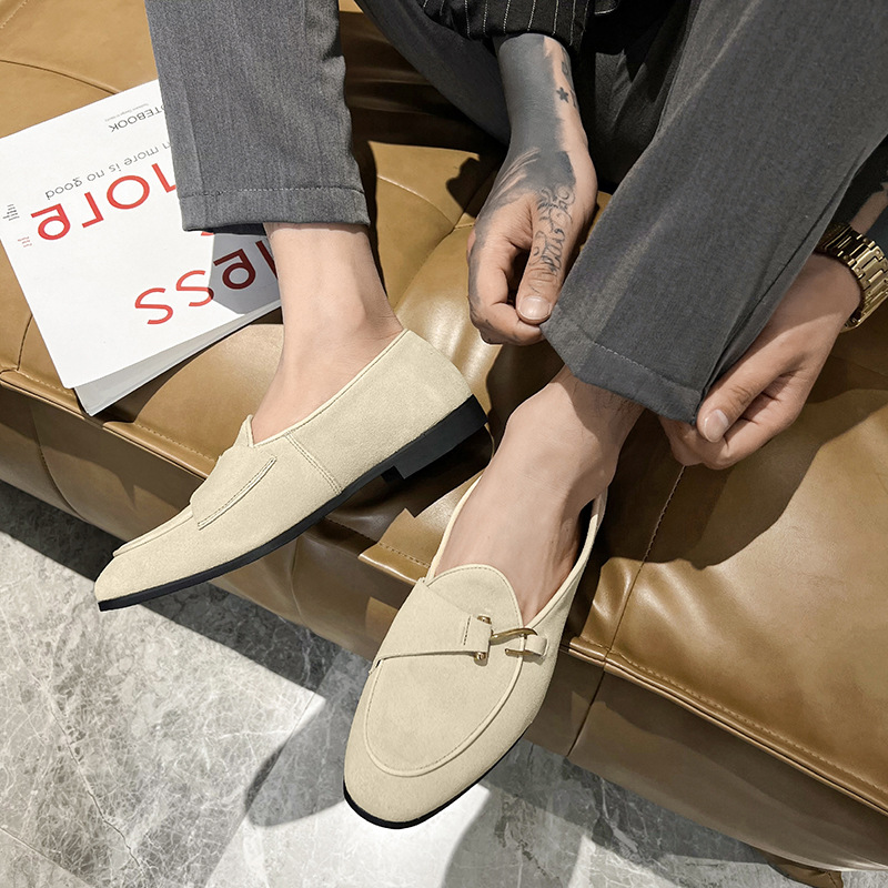 New Mens Trendy Pointed Suede  - Monk Strap Shoe recension och pris
