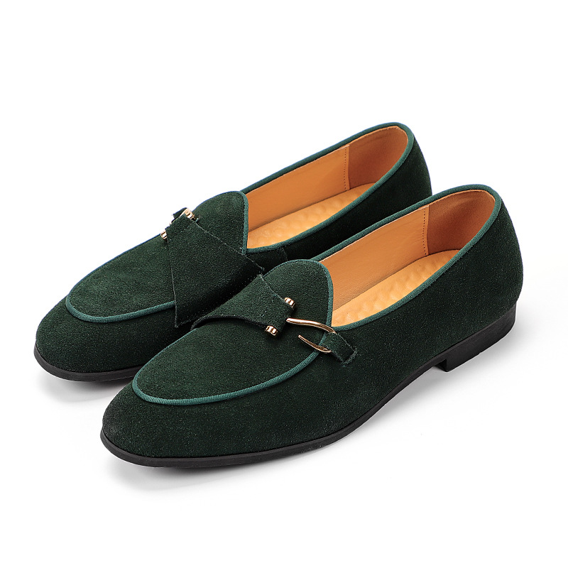 New Mens Trendy Pointed Suede  - Monk Strap Shoe recension och pris