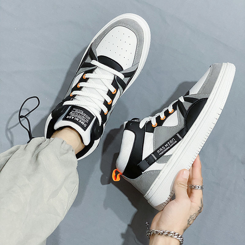 Men‘s Thick Sole White High To - Canvas Sneaker High recension och pris