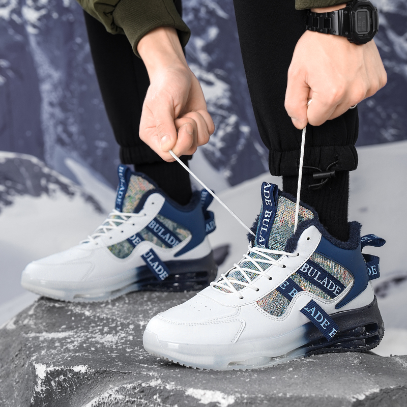 Men Warm Fleece Lined High Top - Canvas Sneaker High recension och pris