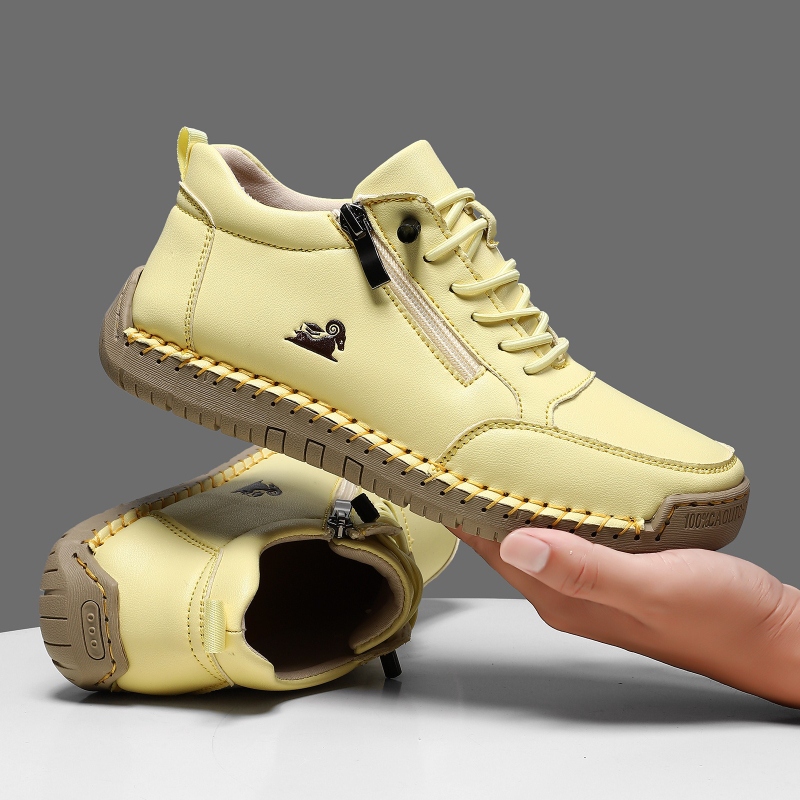 Women's Sneakers Handmade Leat - Men'S Shoes Business Casual recension och pris