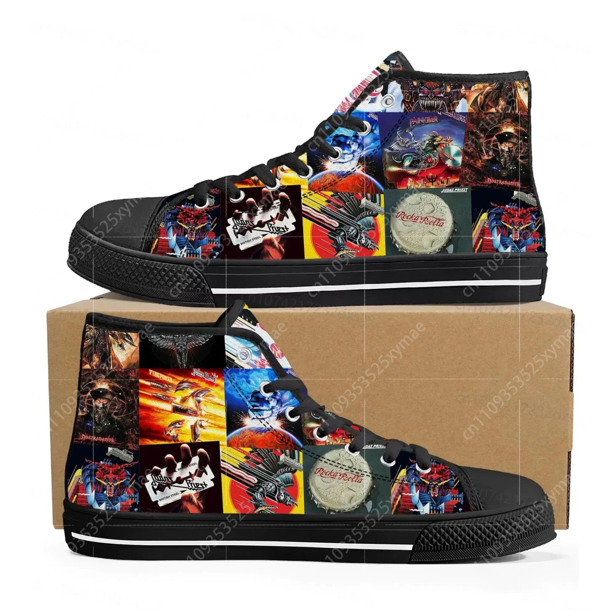 Judas Priest Heavy Metal Rock  - Canvas Sneaker High recension och pris